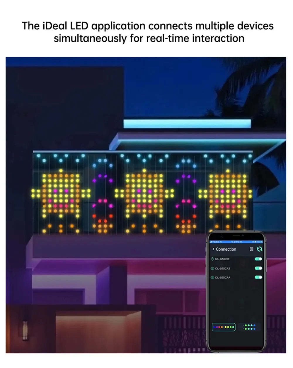 カーテンライト|イベント・クリスマス装飾| LEDカーテンライト クリスマスデコレーション(1M/2M/3M)