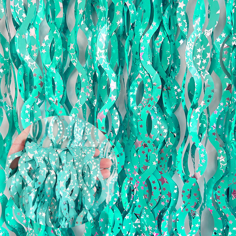 パーティー・インテリア用装飾 波形カーテン 壁面装飾 長さ1M/2M