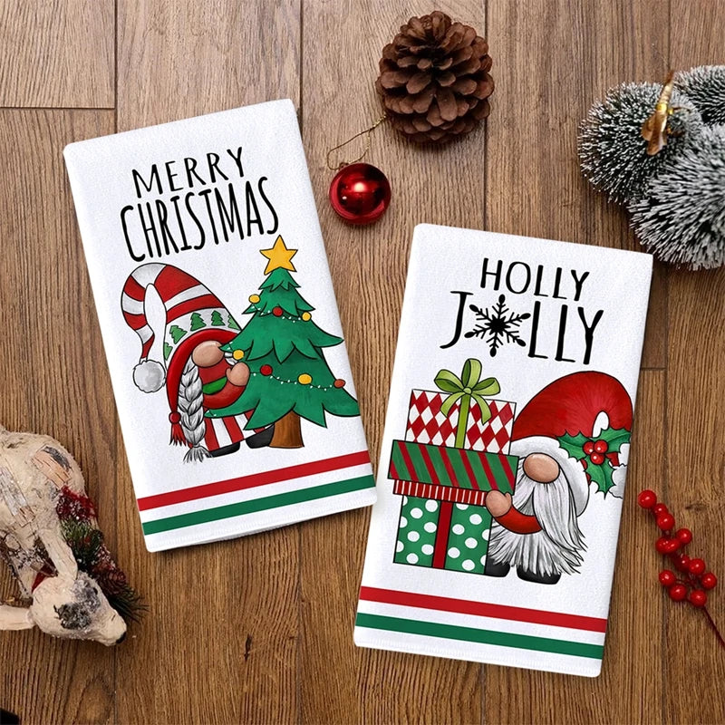 クリスマスグッズ・ ノベルティ用品 | クリスマス柄キッチンタオルセット