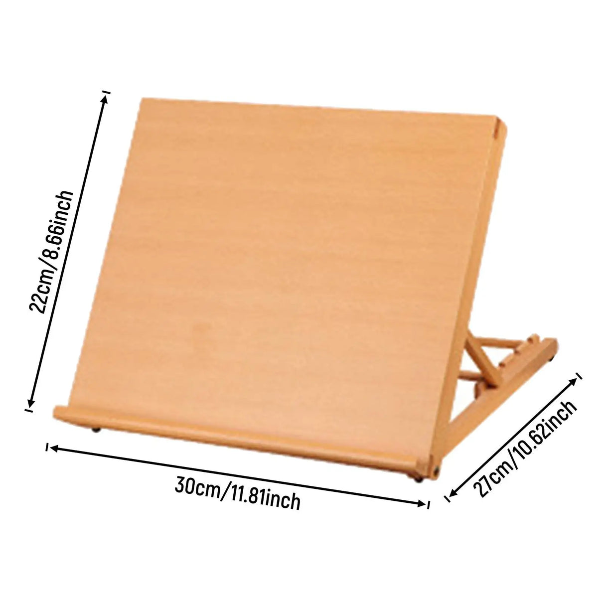 【角度調節可能】木製アートデスクイーゼル