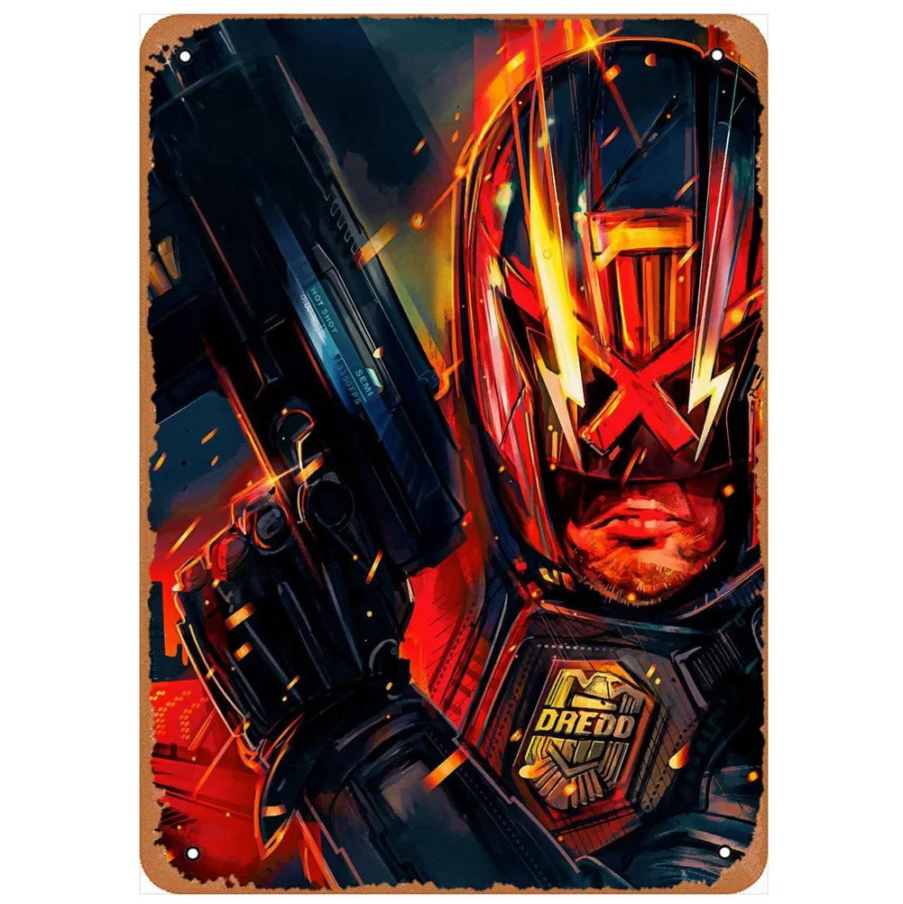 ヴィンテージ映画ブリキ看板 A