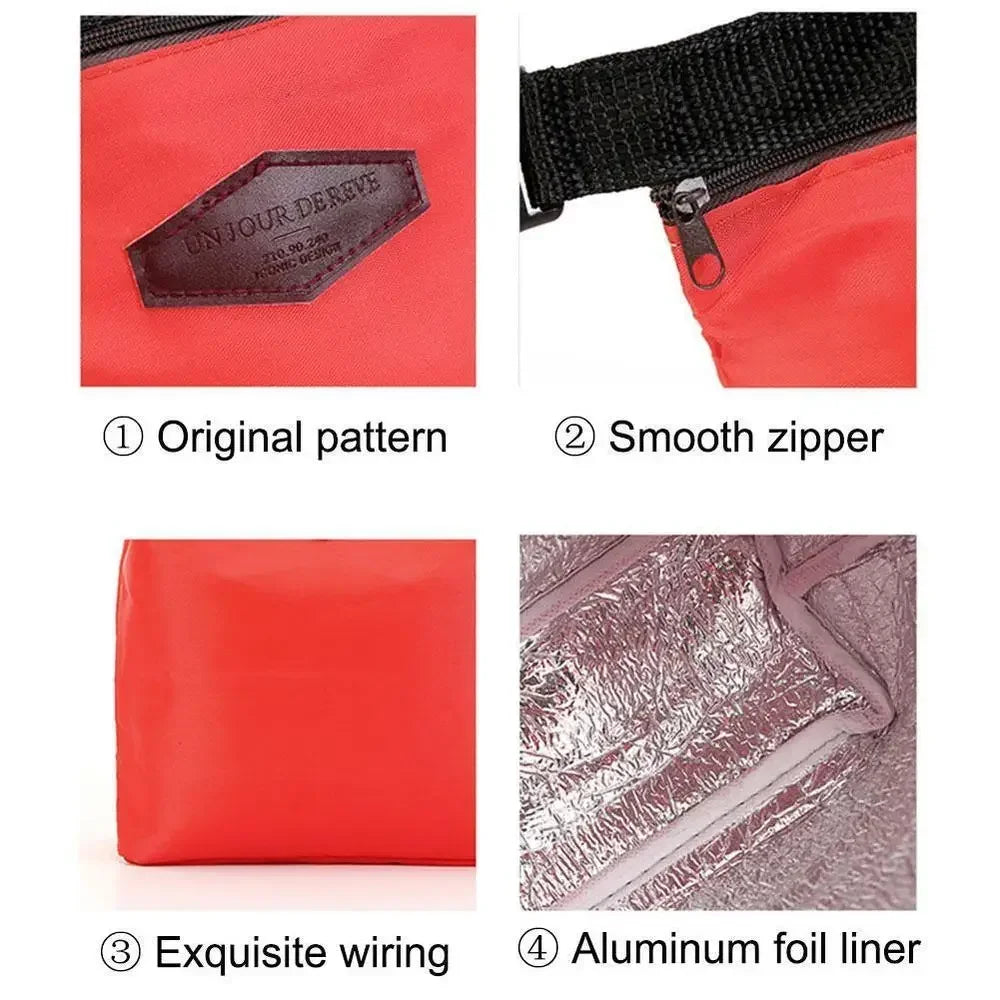 |ノベルティ用品 | 断熱 布製ランチバッグ | 21 x 7.5 x 25c