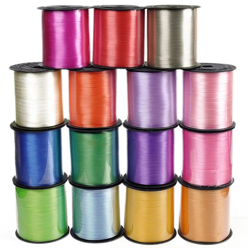 イベント・バルーン装飾 | マルチカラー クラフト用リボン| 230m巻