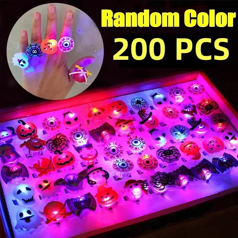 ハロウィンLEDグローリング 光るフィンガーリング