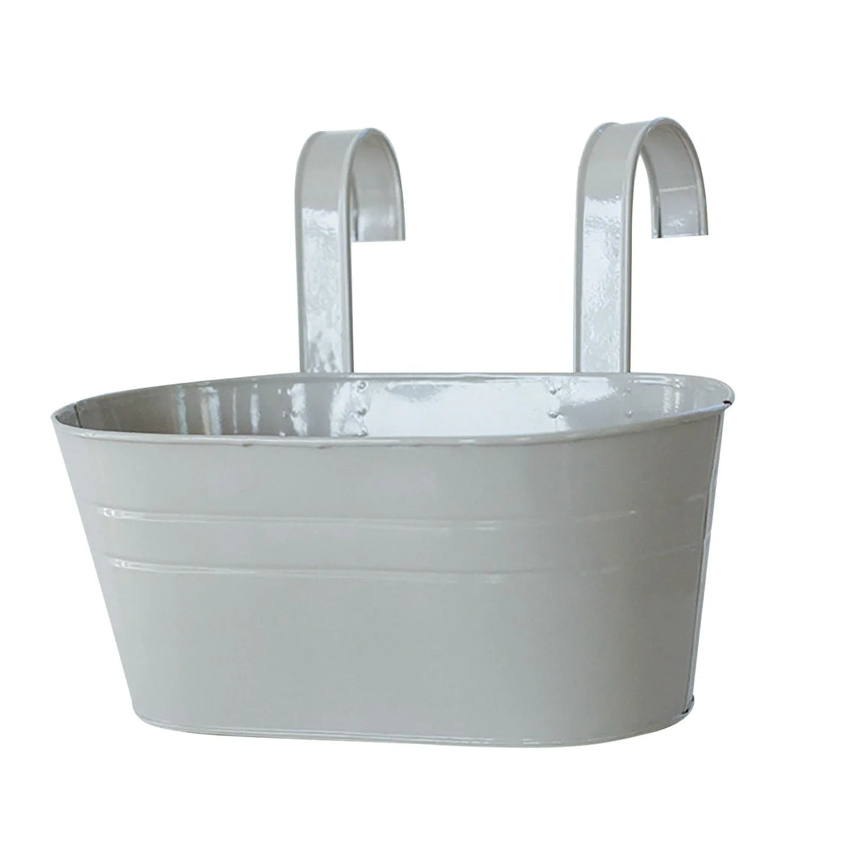 取り外し可能なダブルフック・取り外し可能なブリキハンギングプランター・ホームオーバルメタルプラントフラワーポットフェンスバルコニーガーデンハンギングプランターポット