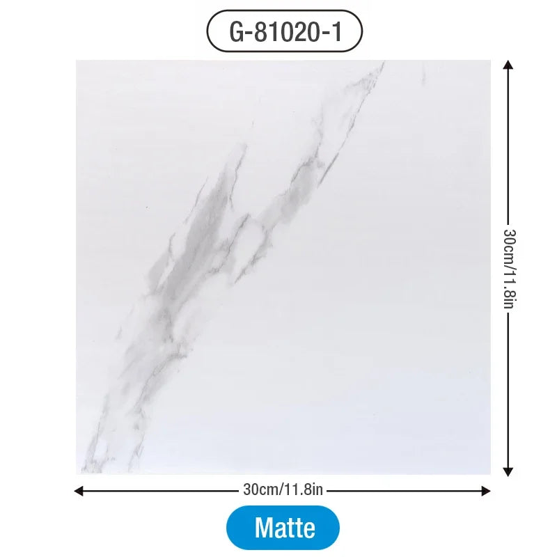 DIY用 マーブル柄タイル風 ステッカー 30cm X 30cm 12枚入