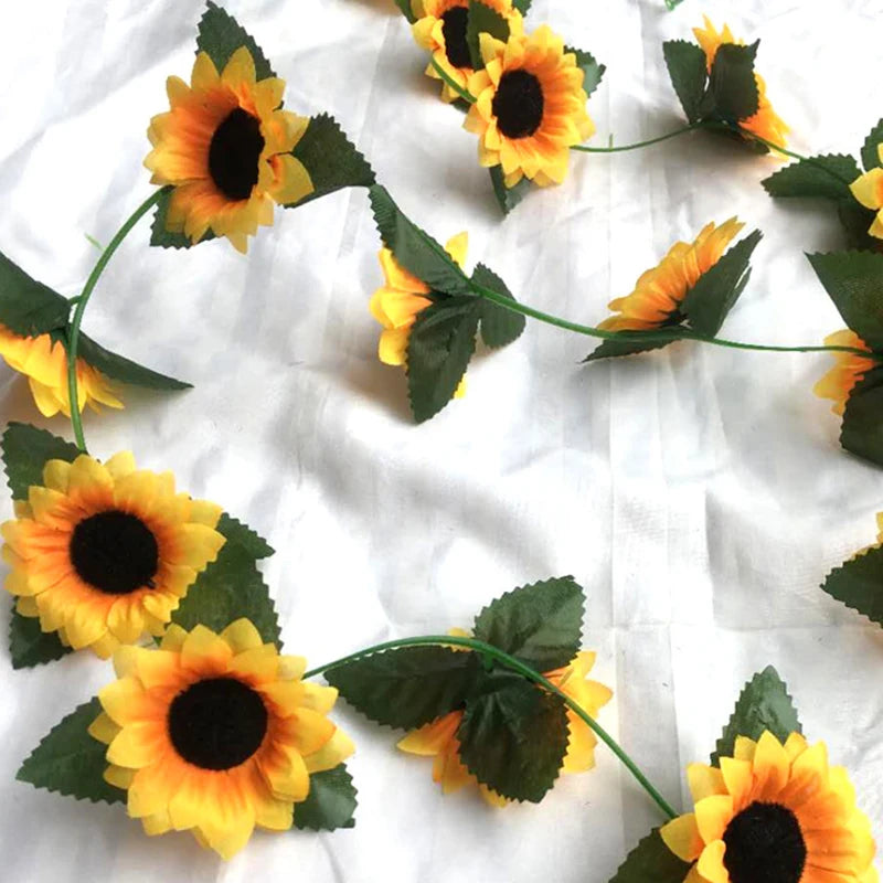 2.3M 人工ひまわりのアーティフィシャルフラワー 人工つる