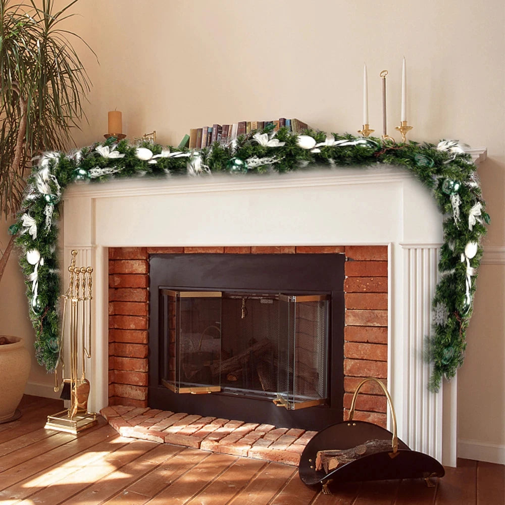 クリスマスガーランド|イベント・クリスマス装飾|蝶結び付きクリスマスガーランド