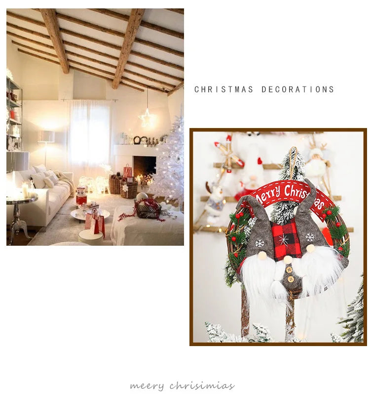 イベント・クリスマス装飾|人形付き屋内用装飾リース