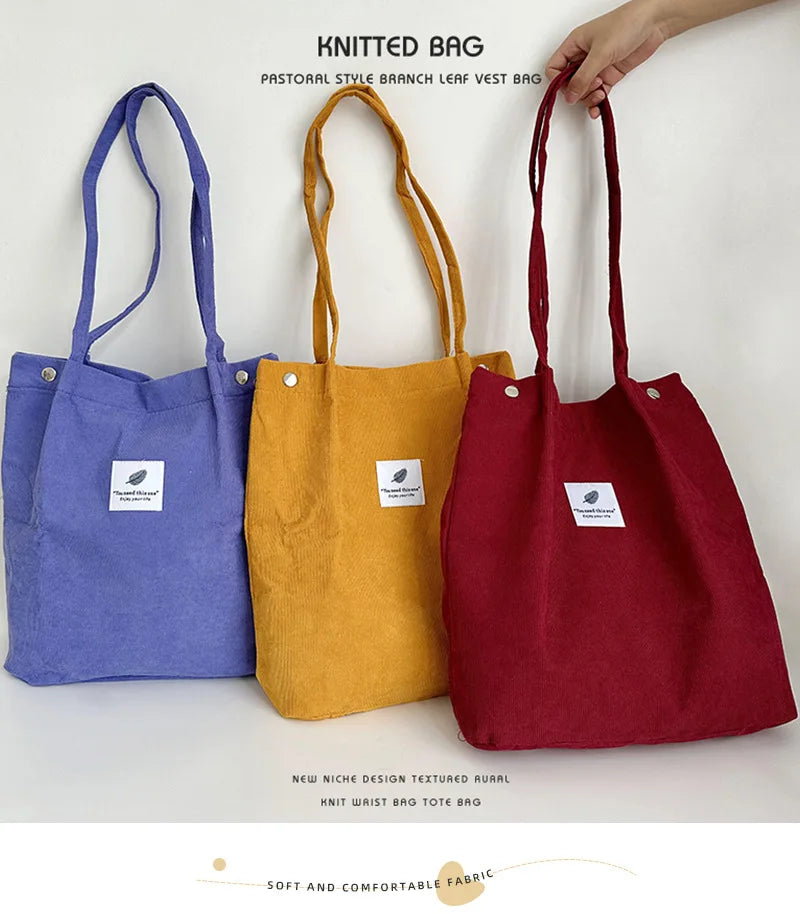 |ノベルティ用品 | コーデュロイショルダーバッグ | 31×34c