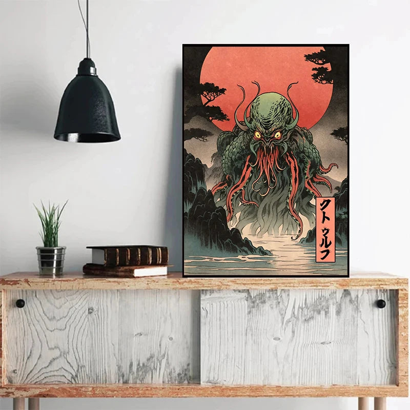 イベント・ハロウィングッズ|日本の幽霊アート キャンバスプリント