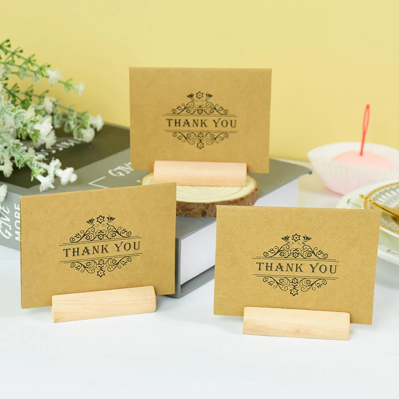 イベント・結婚式装飾|木製プレースカードホルダー 5/10個セット