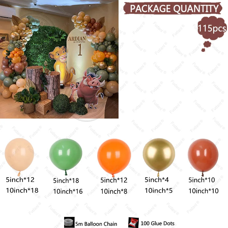 ライオンキングテーマ パーティーバルーンアーチキット