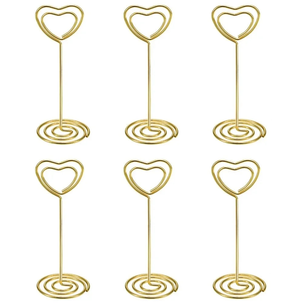 イベント・結婚式装飾|ハート型テーブル番号ホルダー10個セット