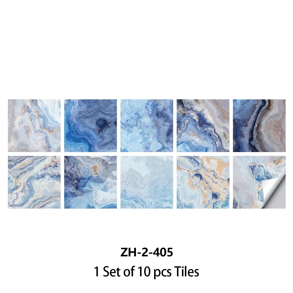 DIYフロアシート 大理石タイル風 ステッカー 10枚入/20枚入 豪華