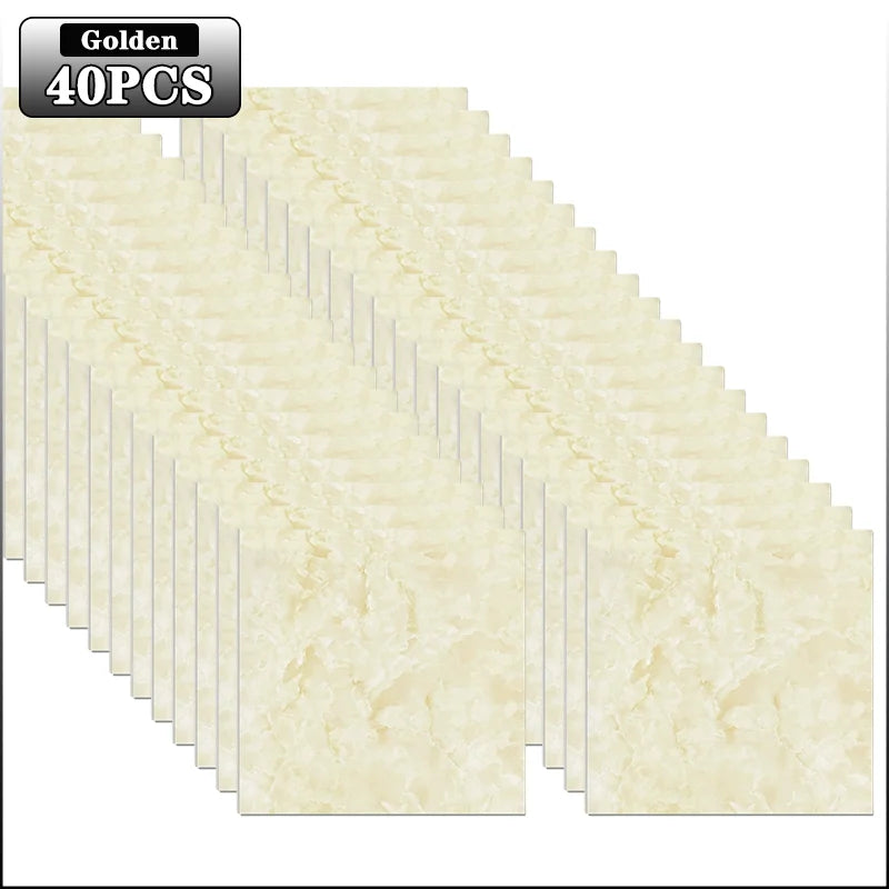 DIY用 マーブル柄タイル風 ステッカー 10枚/20枚/40枚 選べる数量