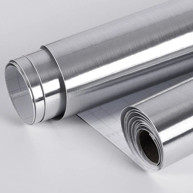 DIY用 ステンレス風ステッカー 幅40cm 1M/3M/5M/10M/20M つや消し仕上げ