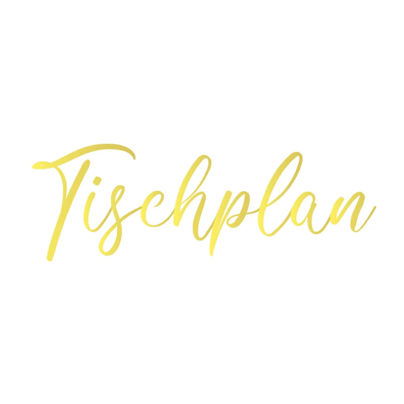 ドイツ語 結婚式座席表 アートステッカー