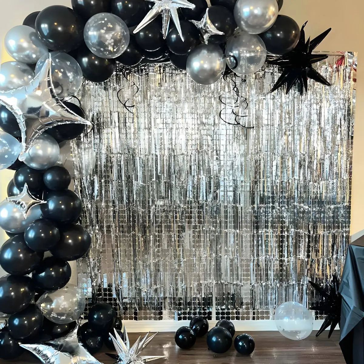 パーティー・インテリア装飾 キラキラ!カーテン ミラーボール風 華やか