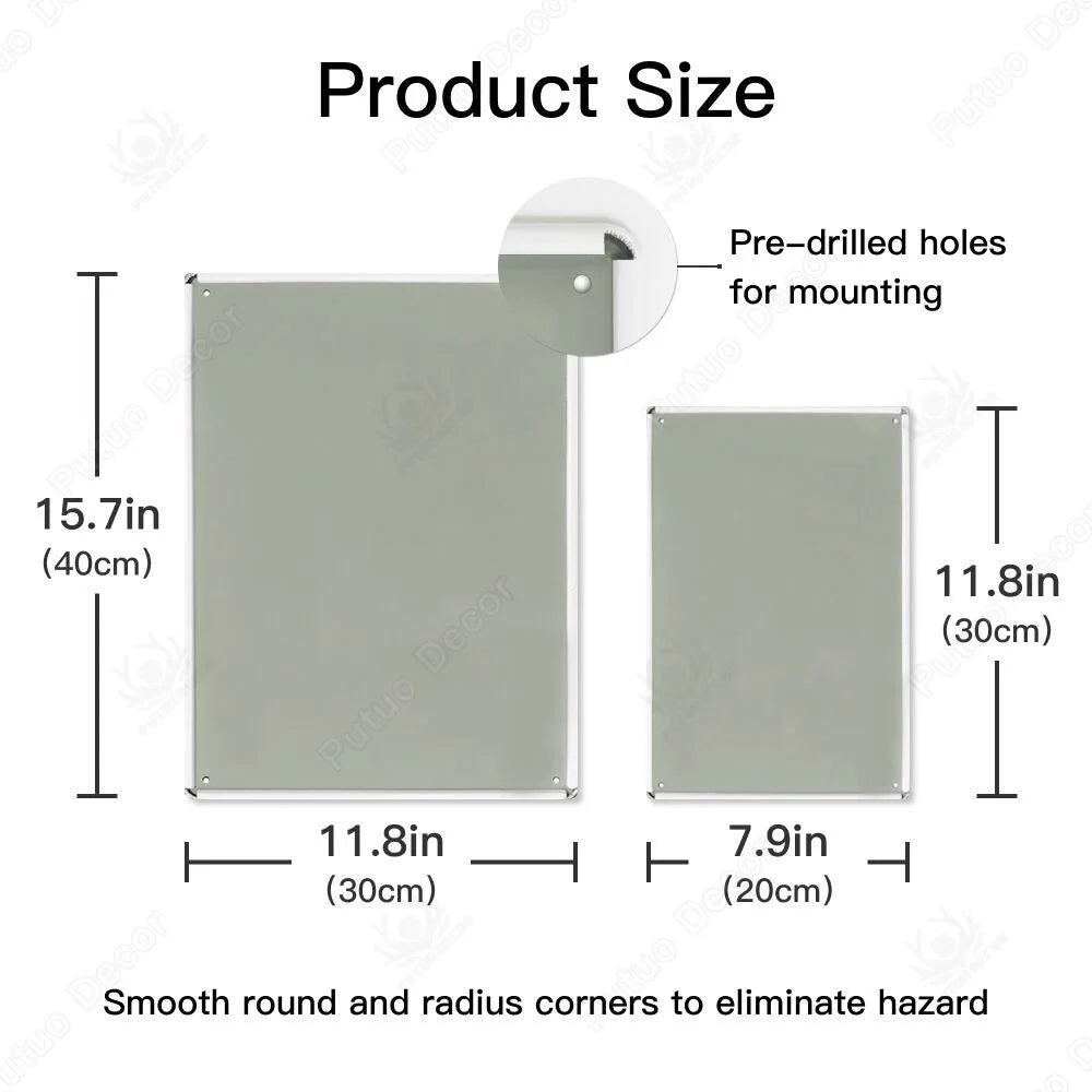 ヴィンテージ映画ブリキ看板 A