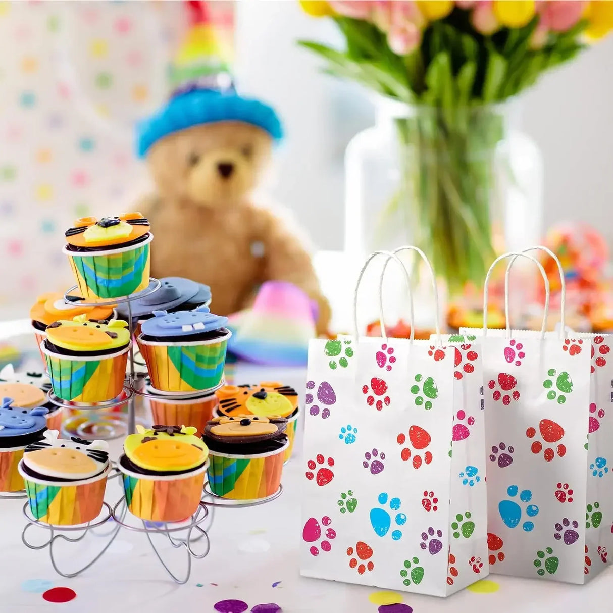 |ノベルティ用品 | アニマルパターンプリントギフトバッグ | 16 x22x8c