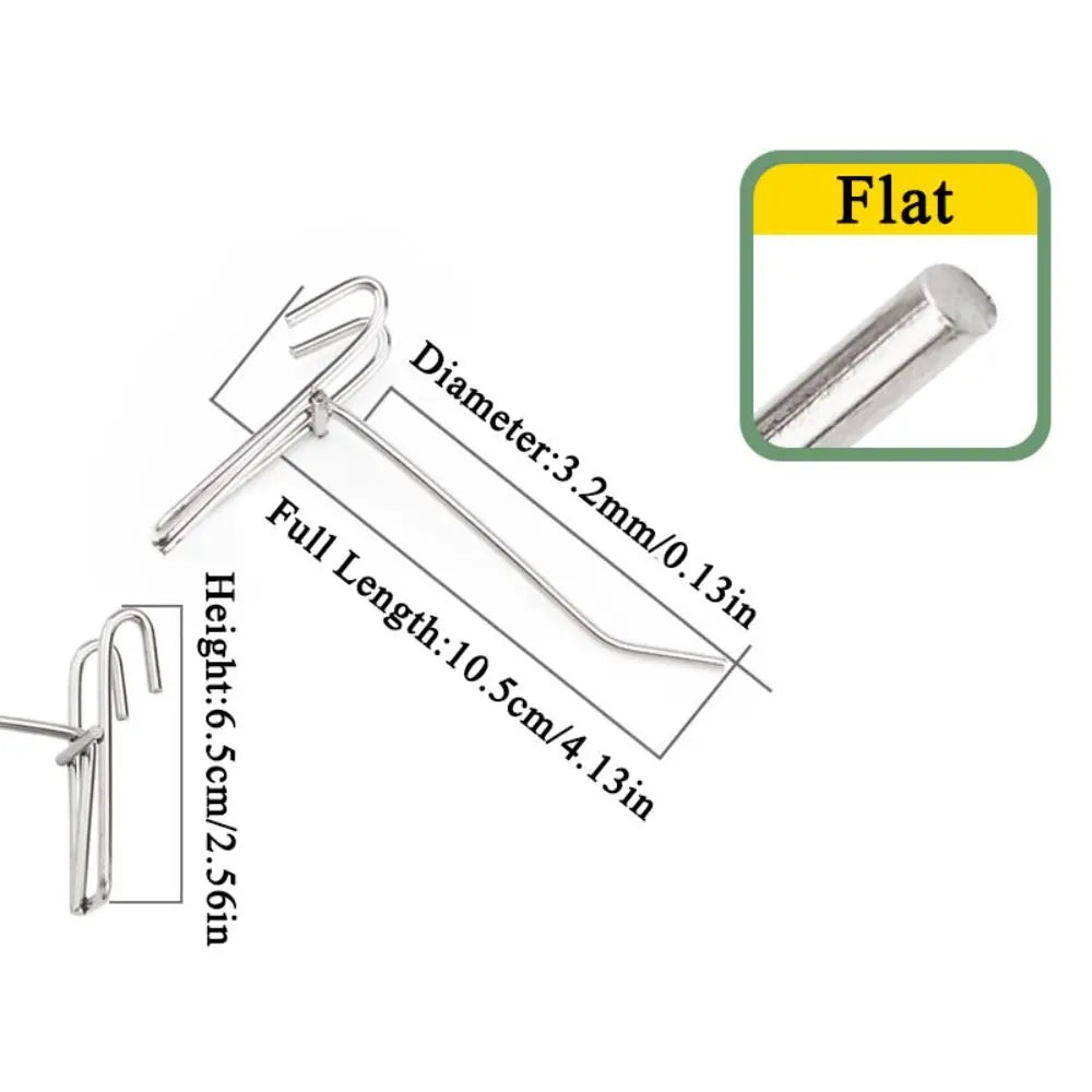 ステンレス製スクリーンフック 10〜25cm