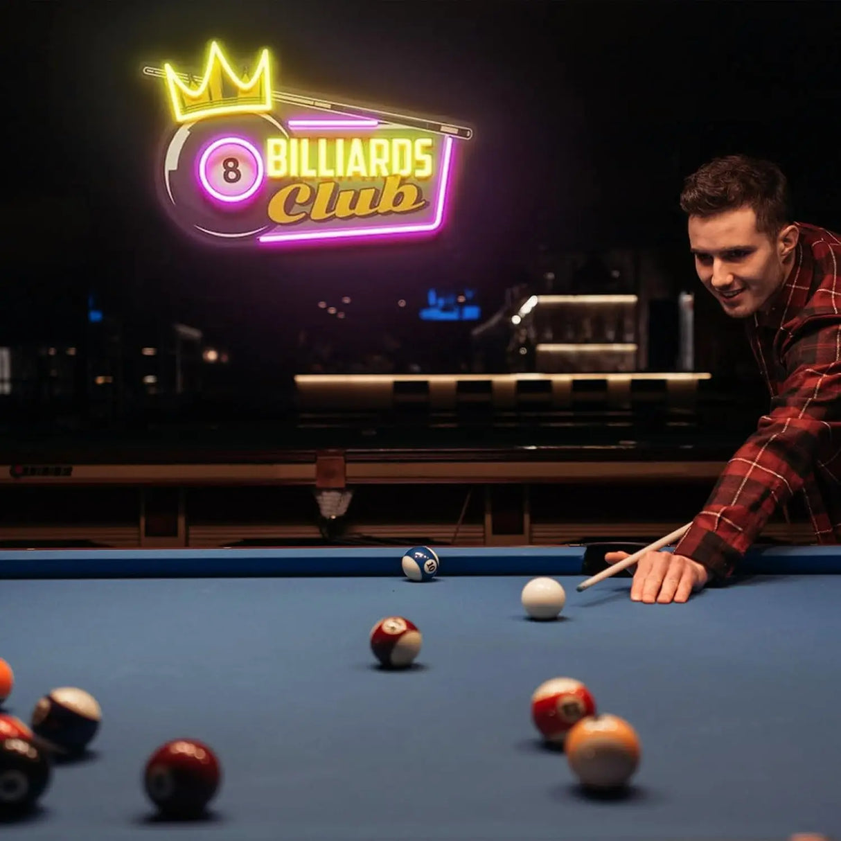 ビリヤードボール LEDネオンサイン(ネオン看板)