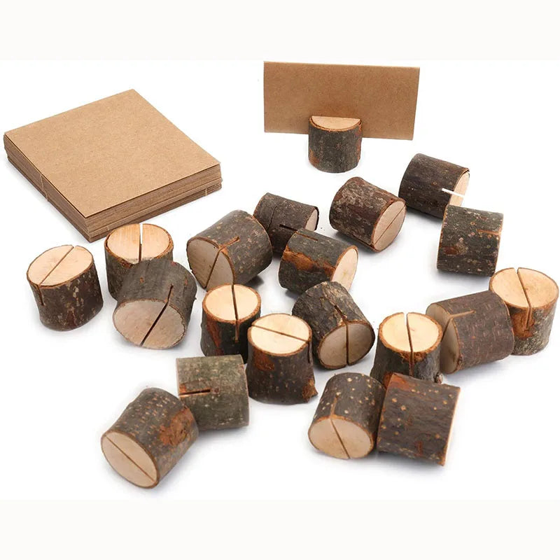 イベント・結婚式装飾|木製プレースカードホルダー10個セット