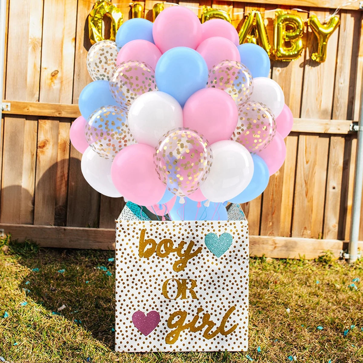 イベント・バルーン装飾 |メタリックカラーミックスバルーンセット