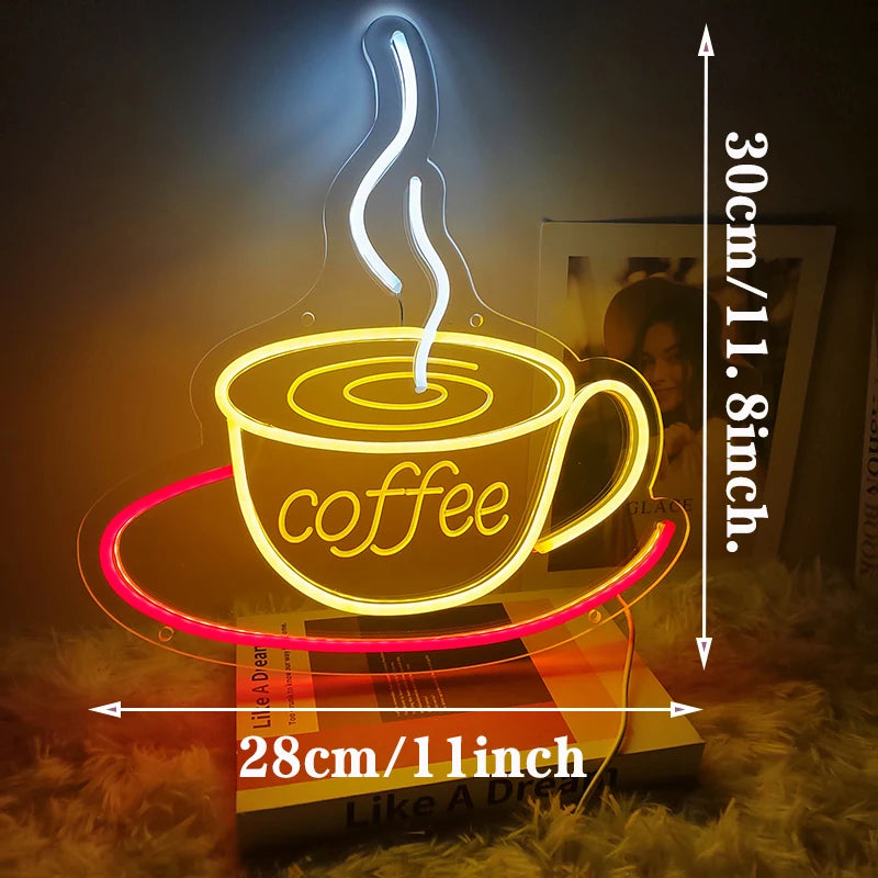 Coffee/Tea/Bar LEDネオンサイン(ネオン看板)
