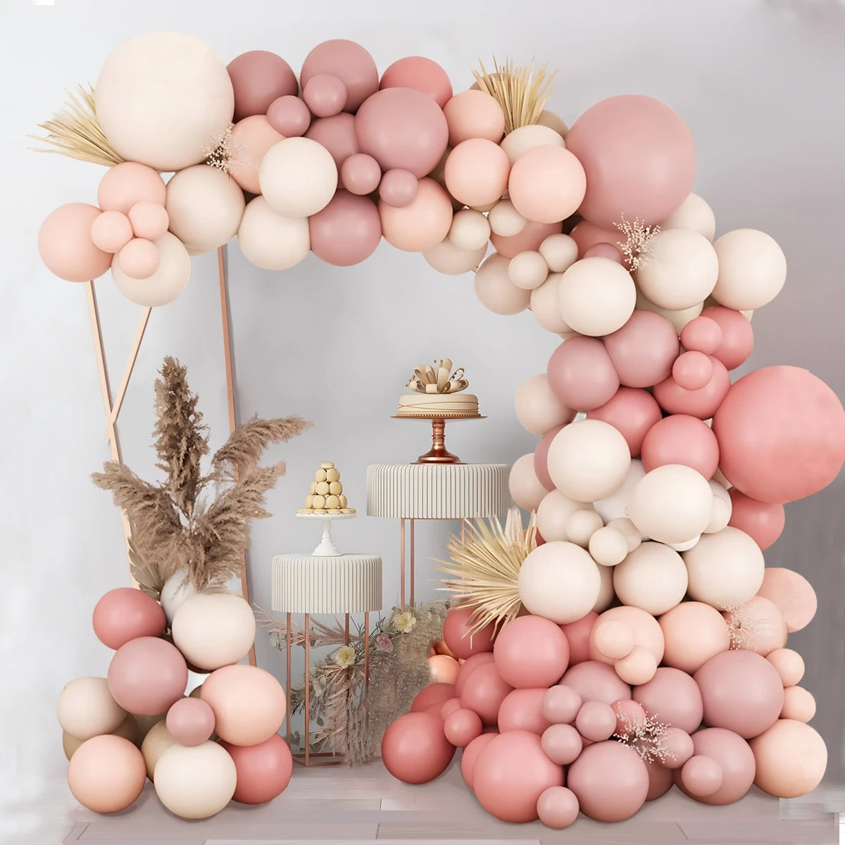 イベント・バルーン装飾|レトロピンクバルーンセット(100個)