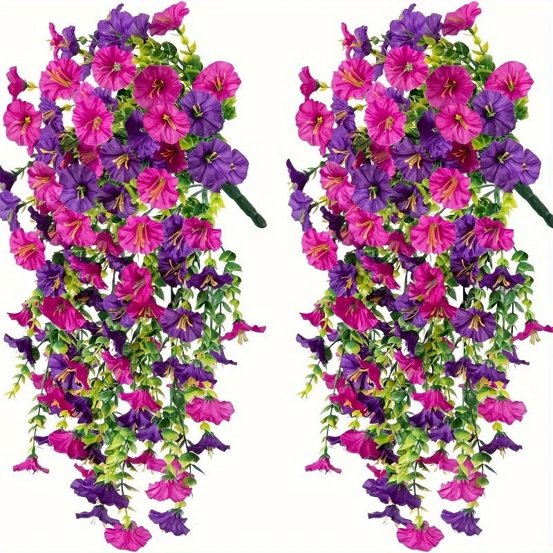 パーティー・ガーデン装飾|造花ペチュニア2個セット(75c)