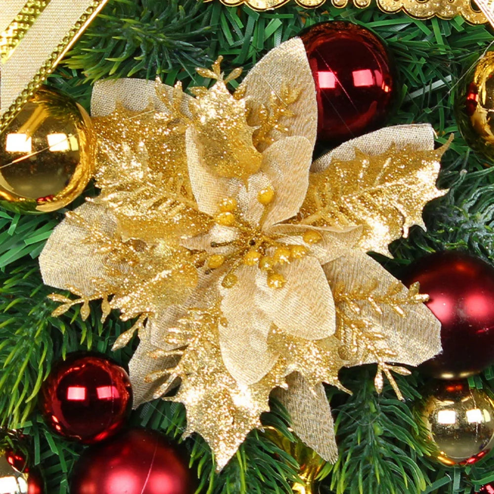 イベント・クリスマス装飾|レッドリース 玄関ドア用デコレーション