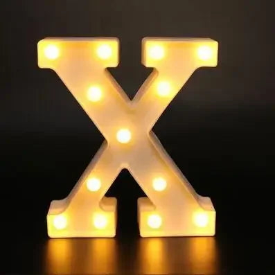 LED文字ライト【アルファベット・数字型】(電池式)