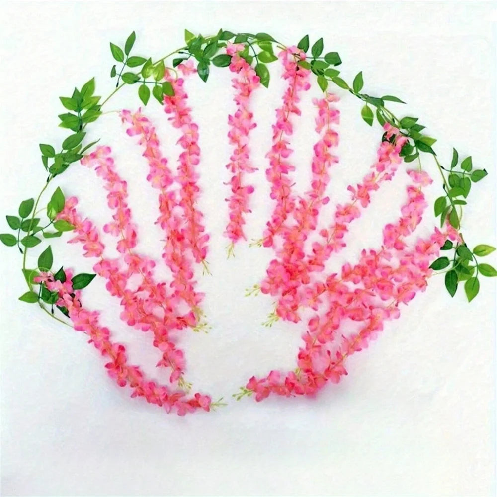 プラスチック製人工ラベンダーガーランド