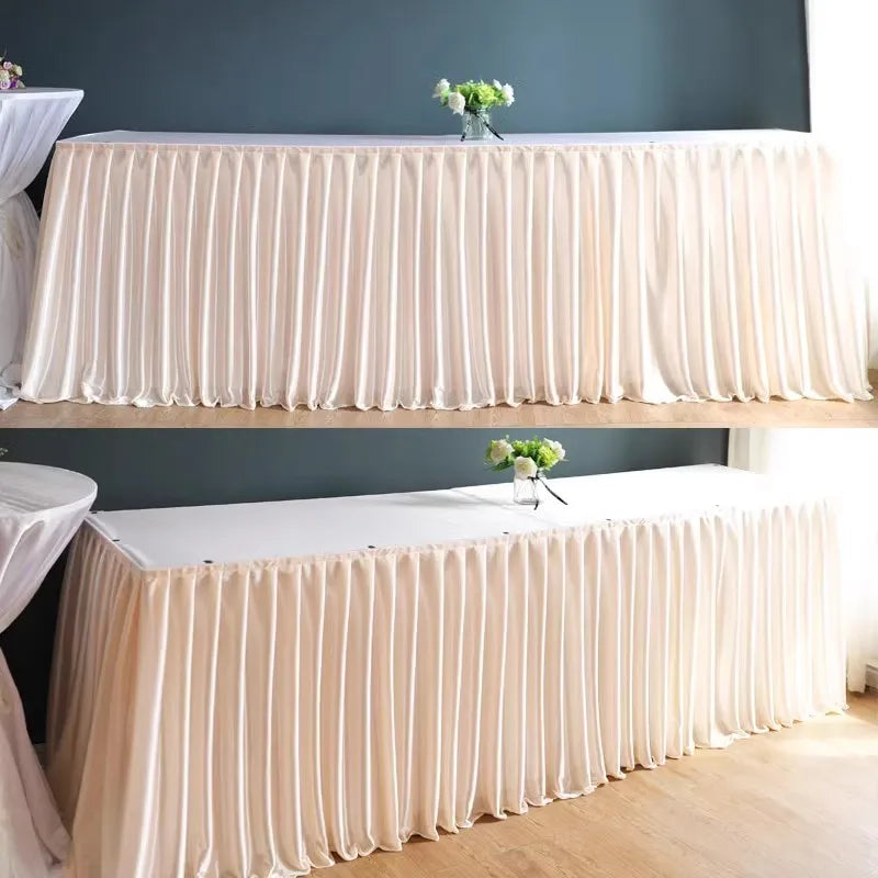 シワになりにくいポリエステルテーブルスカート