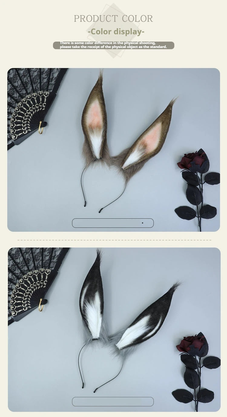 イベント・ハロウィングッズ|リアルなうさ耳つきカチューシャ