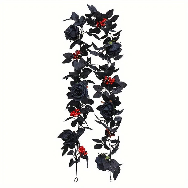 クリスマスガーランド|イベント・パーティー装飾|ブラックローズ&ガーランド