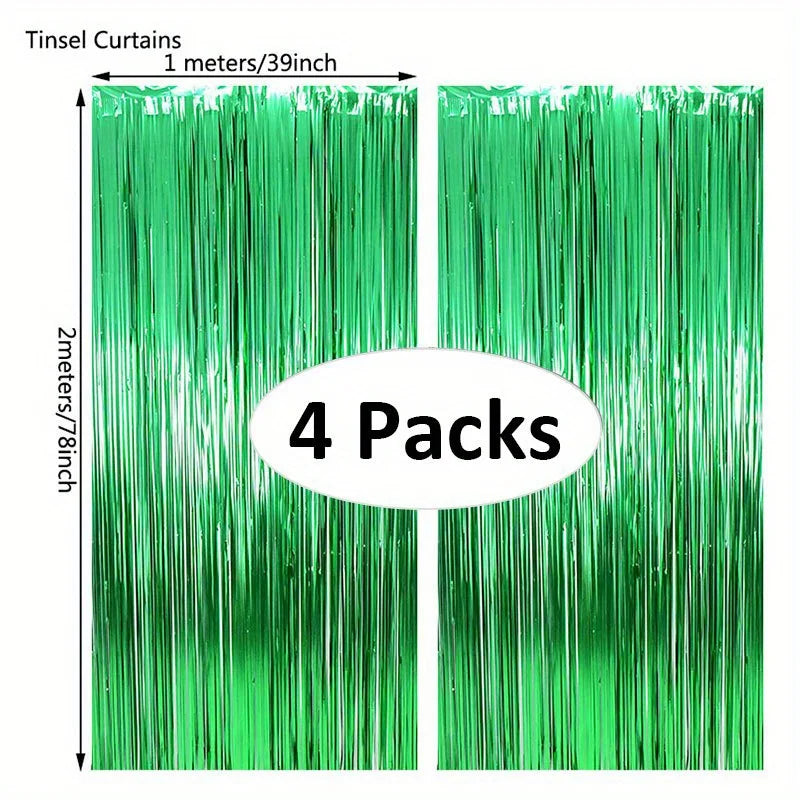 パーティー・インテリア用装飾 キラキラ!ホイル素材カーテン 光反射素材