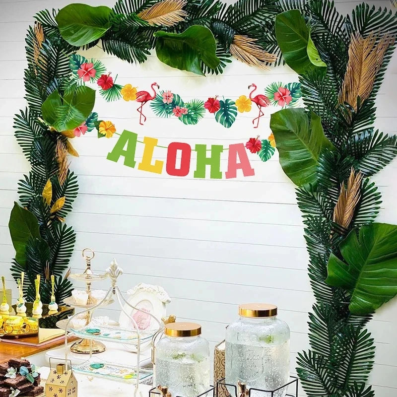 フェイクリーフデコ ゴールド/グリーン