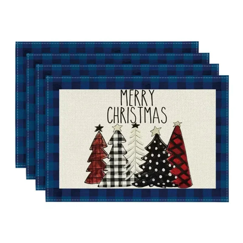 クリスマスランチョンマット|テーマ プレースマット 4枚セット