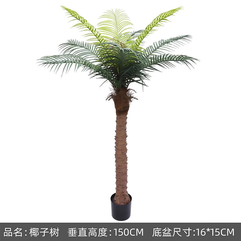 大型人工ココナッツツリーフェイクヤシ(屋外・屋内装飾用)ハワイアンシミュレーションプラント