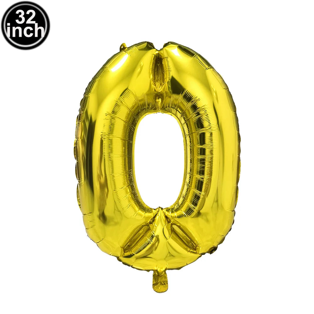 イベント・バルーン装飾 | マルチカラー数字バルーン