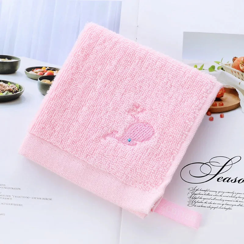 | ノベルティ用品 | 刺しゅう入りコットンベビーハンカチ| 25x25cm