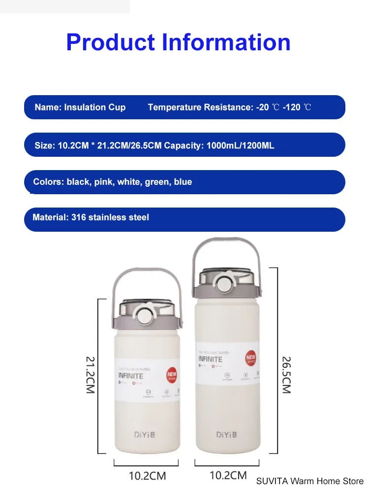 |イベント・ノベルティ用品 |大容量ステンレスサーモボトル | 1L/1.2L