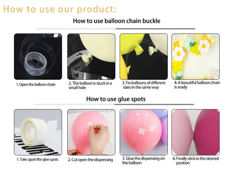 サンドホワイト&ゴールドバルーンアーチキット