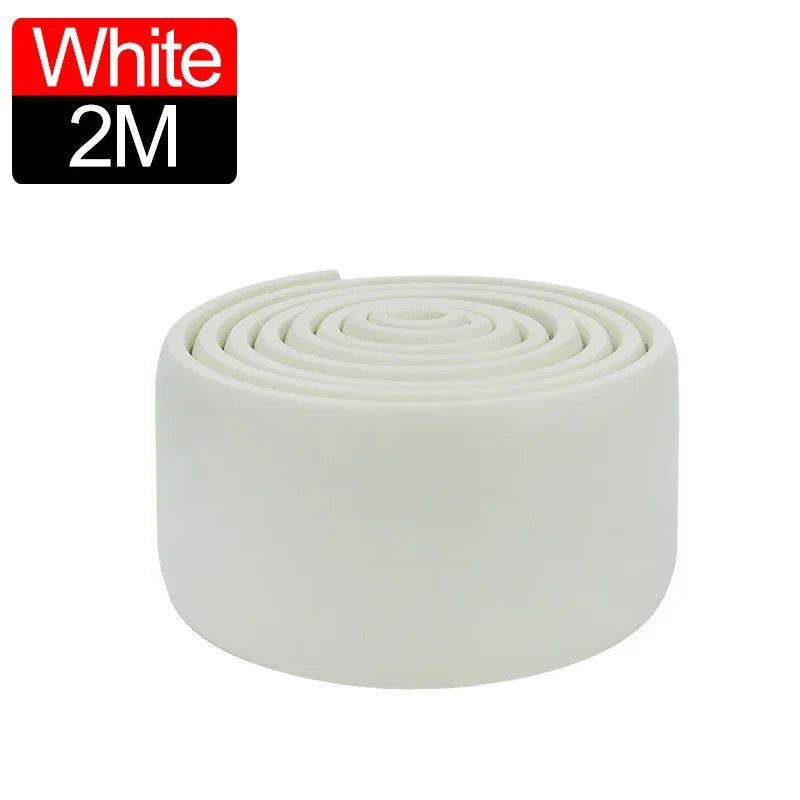 壁面衝撃吸収 幅木風粘着ボーダーシート 幅8㎝x200㎝ 厚さ10㎜