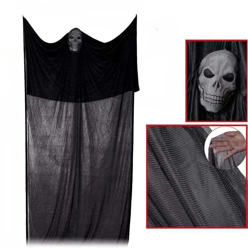 イベント・ハロウィングッズ|LED付きスカルゴーストデコレーション