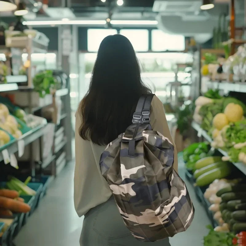 |ノベルティ用品 | 防水・耐久性 ナイロン製 折りたたみバッグ | 40×40c