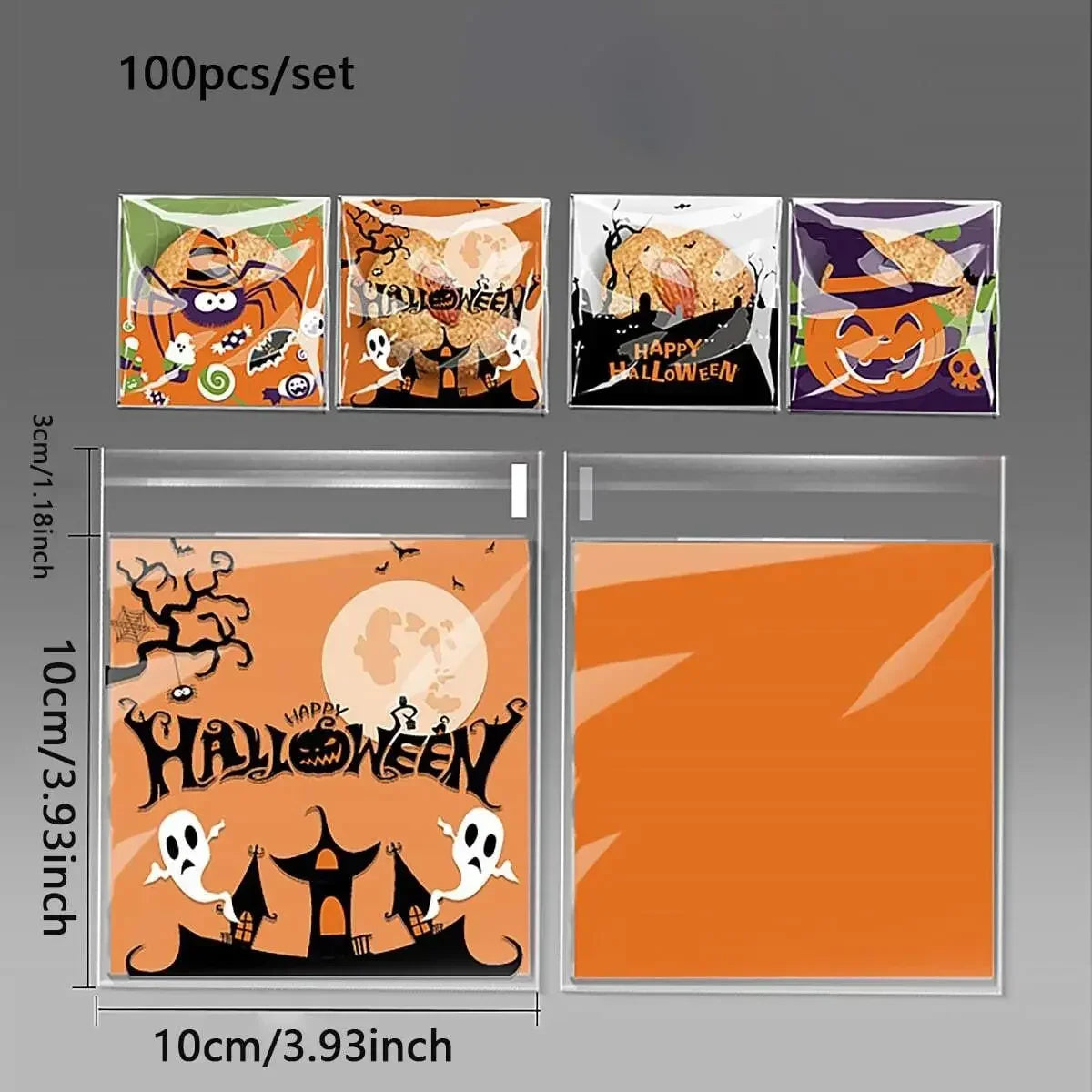 イベント・ハロウィングッズ|ハロウィンクッキーバッグ100個セット